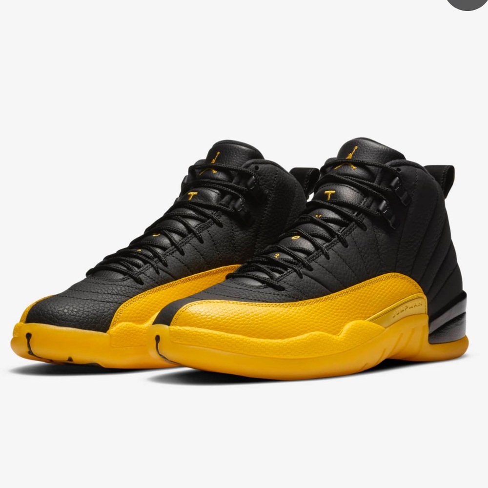 Nike Air Jordan 12 Retro Black University Gold - Picture 5 of 11